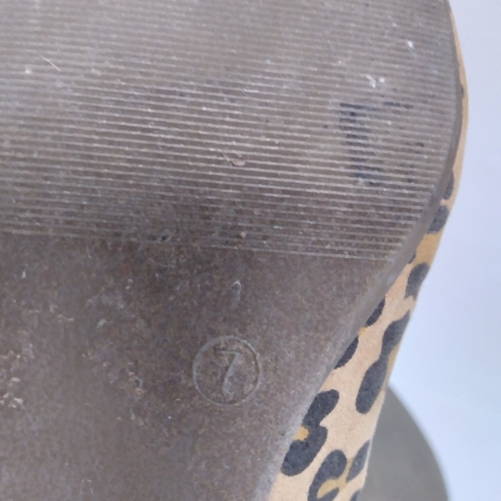 Gap Pointed Toe Animal Print Bow Detail Flats - Picture 5 of 7